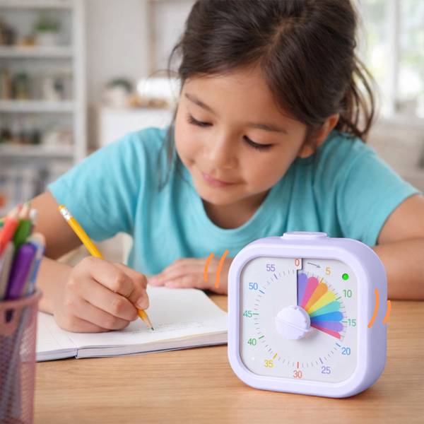 Visueller Timer eckig Violett