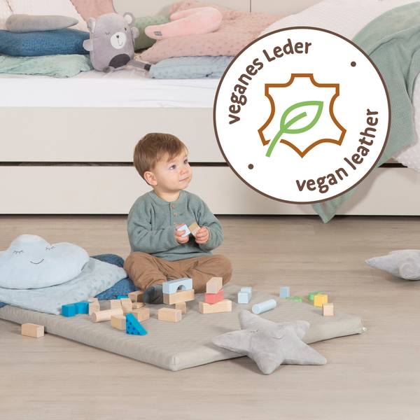 Spielmatte Luxe Grau - Textil - 78 x 4 x 100 cm