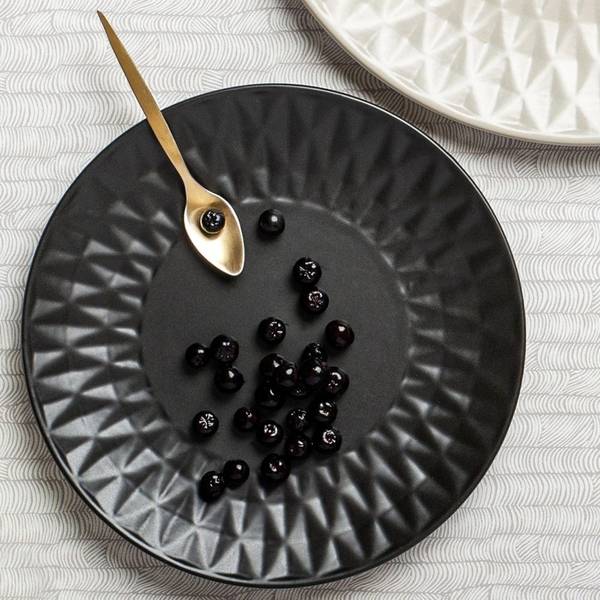 Dessertteller 10-141-121 Schwarz - Keramik - 20 x 2 x 20 cm