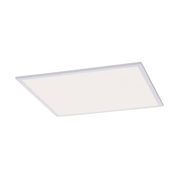 Deckenleuchte Q-Flag Weiß - Aluminium - 62 x 6 x 62 cm