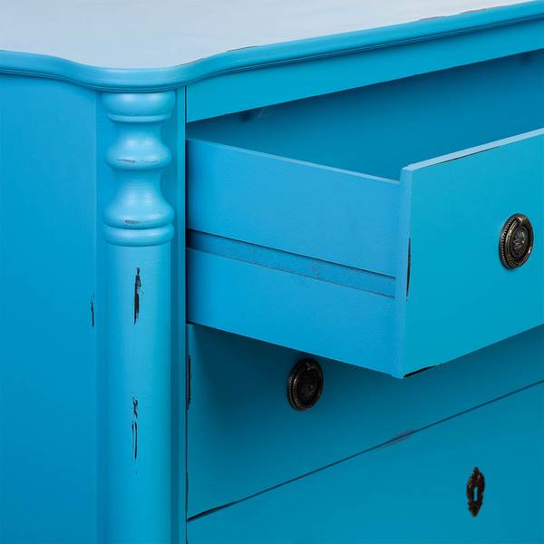 Kommode 4523366138 Blau - Holzwerkstoff - 100 x 90 x 40 cm