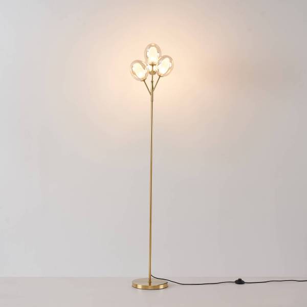 Stehleuchte Seryn Gold - Metall - 36 x 165 x 165 cm