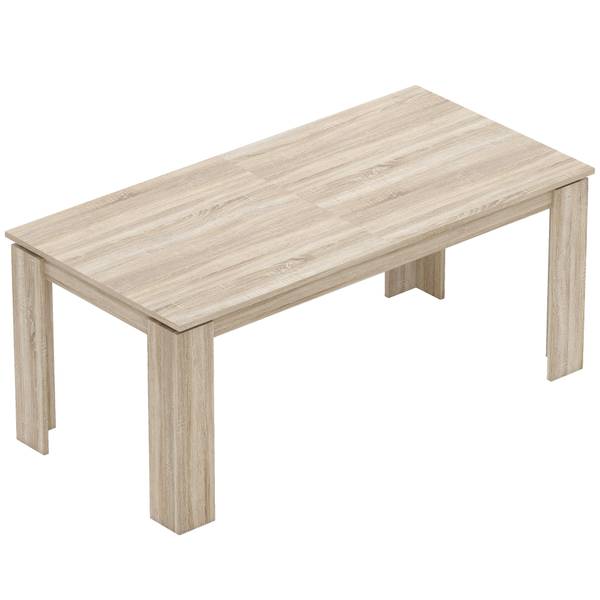 Esstisch 83A-272V90AK Braun - Holzwerkstoff - 90 x 77 x 260 cm