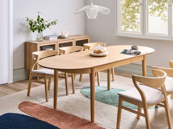 Ausziehbarer Tisch LARTO Braun - Holzwerkstoff - 90 x 76 x 180 cm