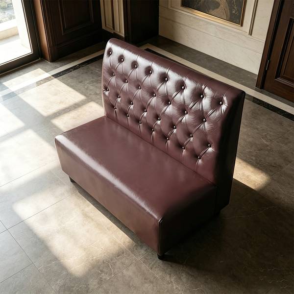 Sofa Y-03KAFEI Braun - Kunstleder - 65 x 105 x 120 cm