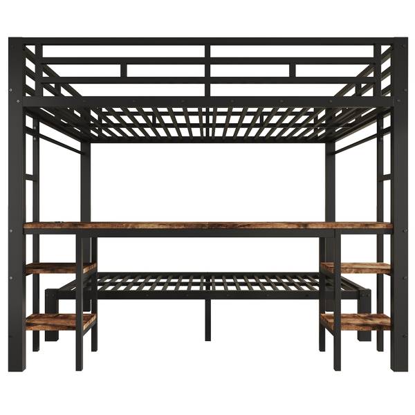 Etagenbett JINHEIBUCH Ⅰ Schwarz - Eisen - 145 x 170 x 204 cm