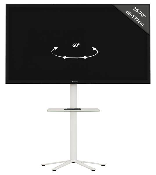 TV Möbel Xila Weiß - Metall - 61 x 100 x 61 cm