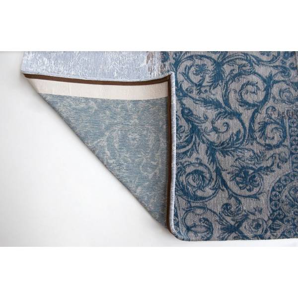 Tapis de salon coton Vintage Patchwork Bleu - 170 x 240 cm