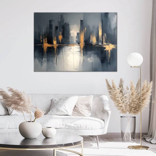 Wandbild Stadt 100 x 70 cm