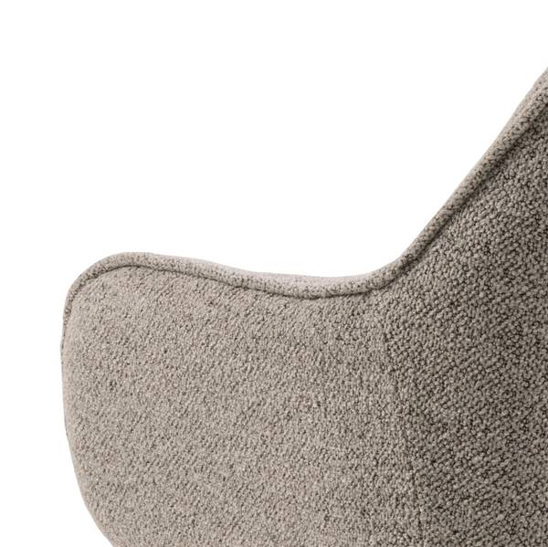 Chaise de salle à manger Brooke lot de 2 Beige - Métal - 58 x 83 x 55 cm