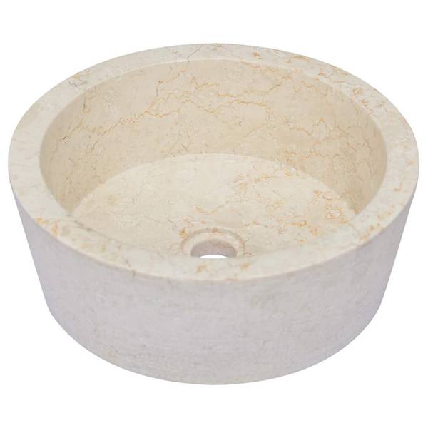 Becken 3007568 Weiß - Marmor - 40 x 15 x 40 cm
