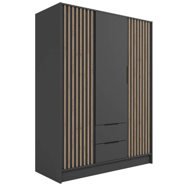 Kleiderschrank NELIA Graphit - Breite: 150 cm