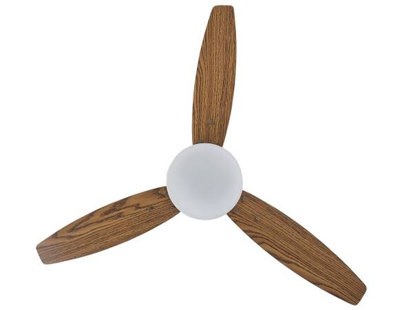 Ventilateur de plafond MLAVA Noir - Marron - Blanc - Bois manufacturé - 122 x 56 x 74 cm