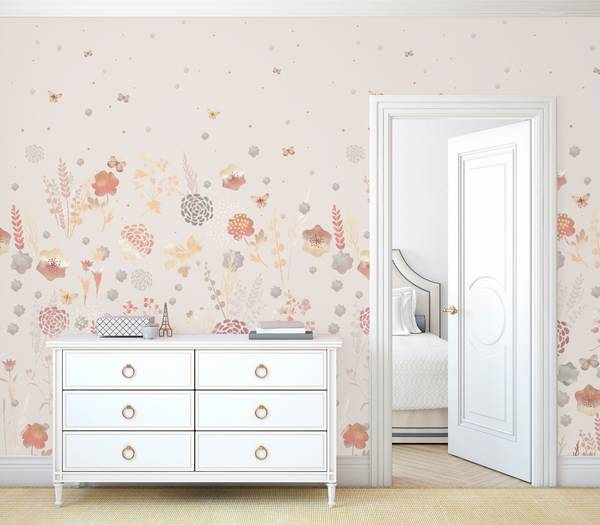 Panorama-Tapete Capucine Papier - 192 x 270 x 192 cm