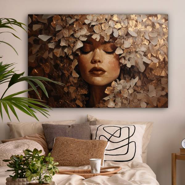 TABLEAU SUR TOILE Femme 150 x 100 cm