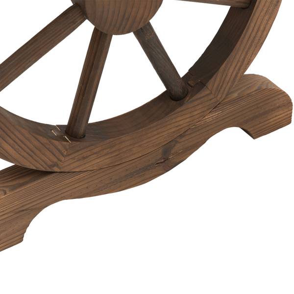 Gartentisch 84B-361 Braun - Massivholz - 60 x 65 x 110 cm