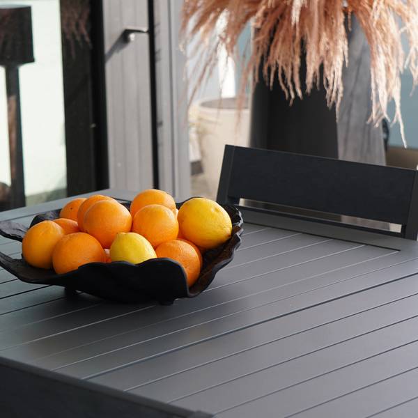 Gartentisch CASA Grau - Metall - 100 x 240 x 74 cm