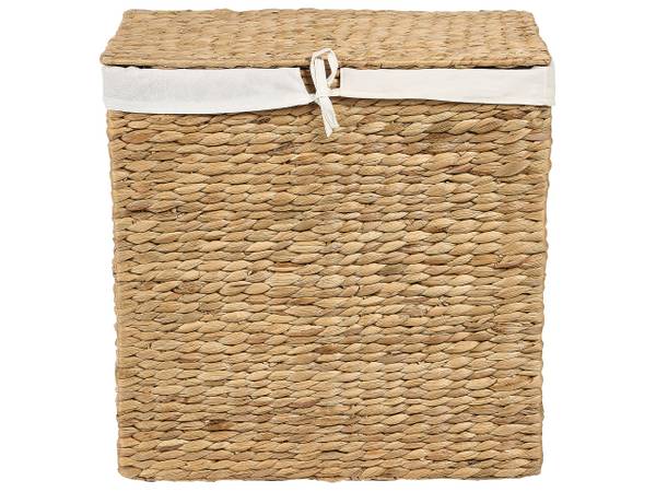 Wäschekörbe LANGSON Beige - Blau - Naturfaser - 30 x 50 x 50 cm