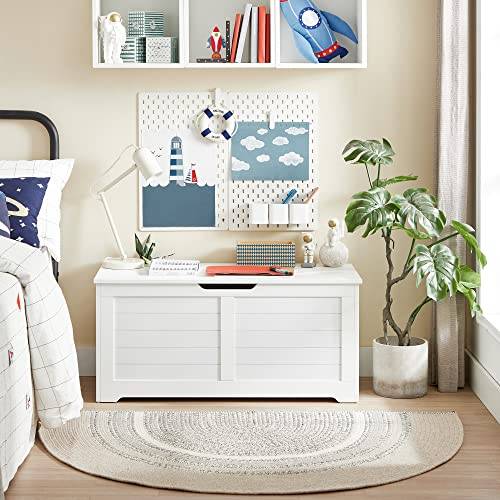 Sitztruhe Aufbewahrungsbox Āsansol Weiß - Holzwerkstoff - 40 x 46 x 100 cm