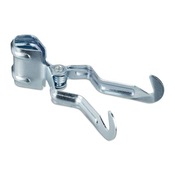 Klemmhaken Camping 4er Set Silber - Stahl - 11 x 3 x 6 cm
