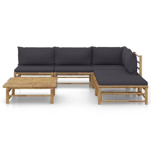 Tuinset 3009675-11 Set van 6 bruin - donkergrijs - grijs