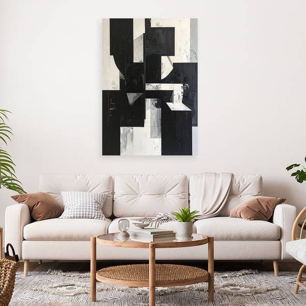 Wandbild Formen 80 x 120 cm