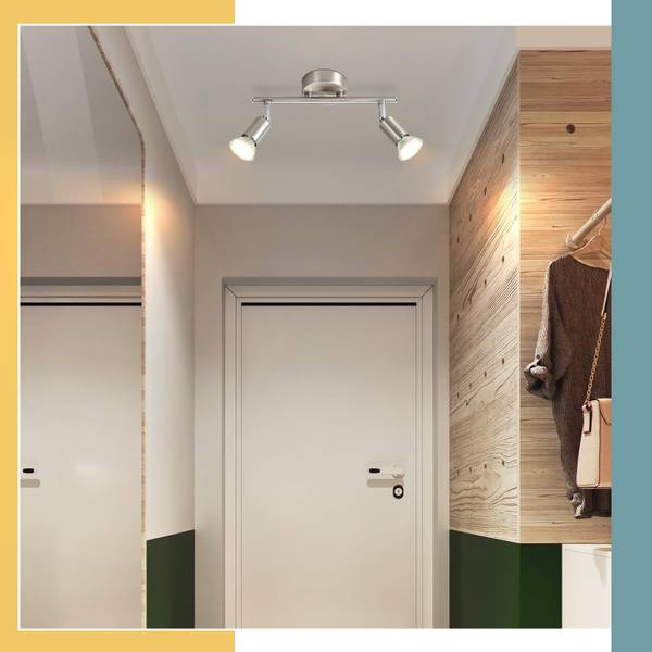 Deckenstrahler CKLSG Silber - 8 x 13 x 25 cm