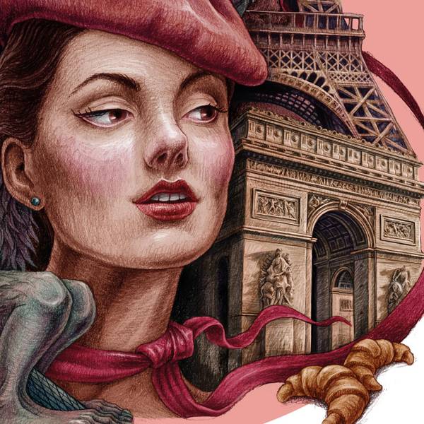 Poster Paris Eiffelturm 42 x 59 cm