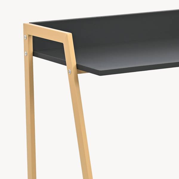 Schreibtisch Kuomi Beige - Grau - Stahl - 73 x 84 x 47 cm