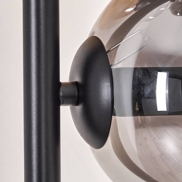 Stehlampe Fossobiubo Grau - Orange - Aluminium - Klarglas - 70 x 160 x 70 cm