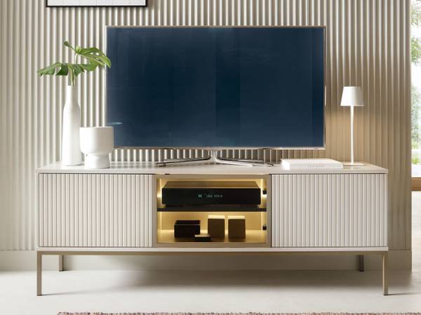 TV-Schrank DEO Beige - ABS - 154 x 56 x 39 cm