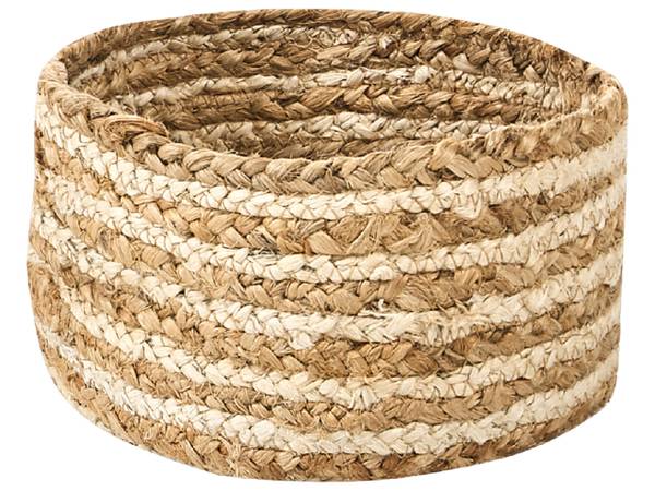 Badezimmerschrank KAHU 3-tlg Beige - Blau - Naturfaser - 20 x 13 x 20 cm