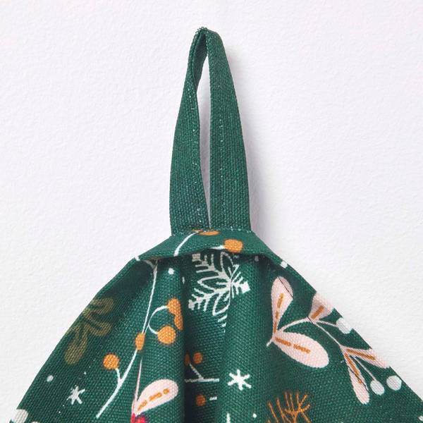 Theedoek XMASTT3 Set van 3 groen
