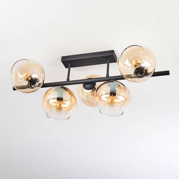 Deckenleuchte Cesaro Braun - Metall - 31 x 28 x 70 cm