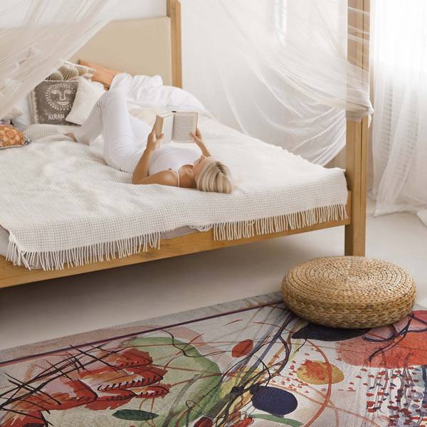 Vinyl Teppich Bunte Aquarelle 31786 90 x 60 cm