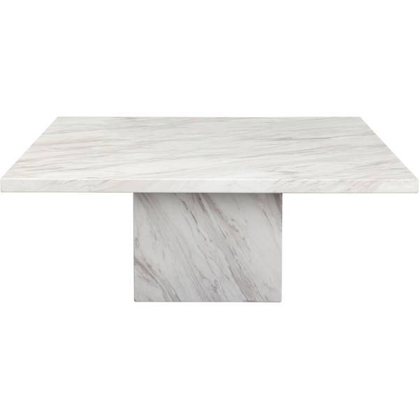 Couchtisch Artistico Marble Weiß - Marmor - 100 x 42 x 100 cm