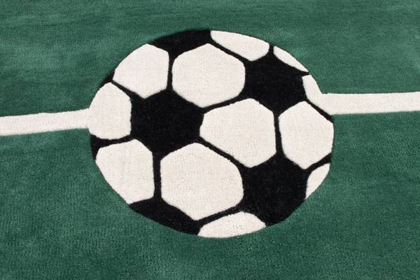 Kurzflorteppich Fussball 120 x 170 cm