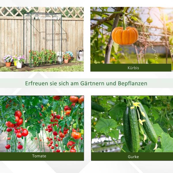 Gewächshaus CO204 Kunststoff - 50 x 150 x 100 cm