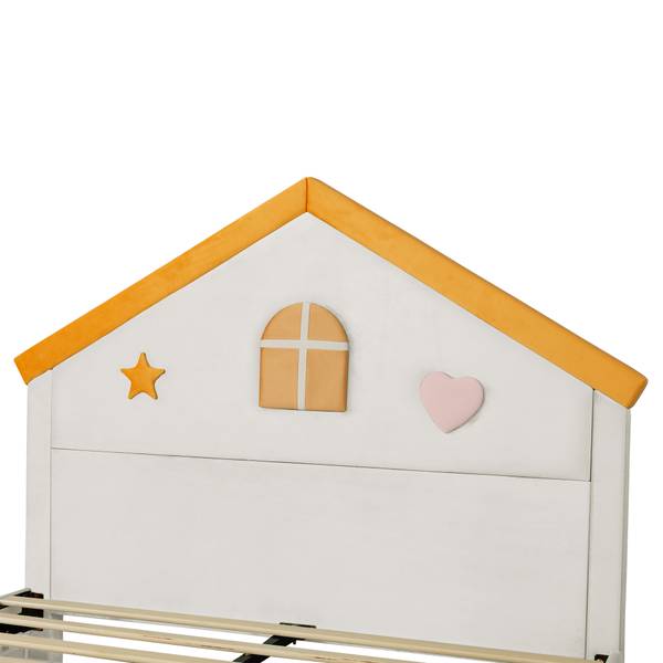 Kinderbett TIEMU45 Ⅰ Beige - 147 x 127 x 208 cm