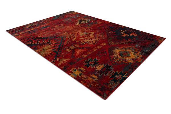 Teppich P18002 Rot - Wolle - 200 x 1 x 300 cm