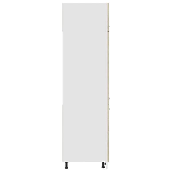 Kühlumbauschrank XT5602 Braun - Holzwerkstoff - 57 x 207 x 60 cm