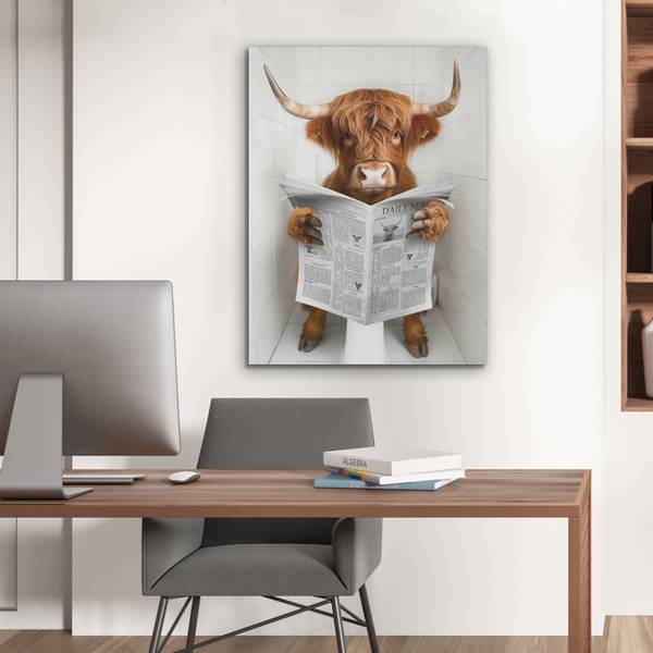 AKUSTIKBILD Hochlandrind 60 x 80 cm