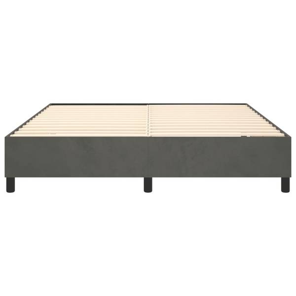 Bettgestell DE128 Grau - Textil - 200 x 35 x 180 cm