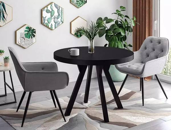 Table de salle à manger Domingo Noir