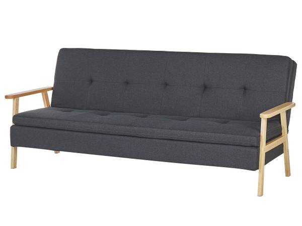 3-Sitzer Sofa TJORN Braun - Dunkelgrau - Grau
