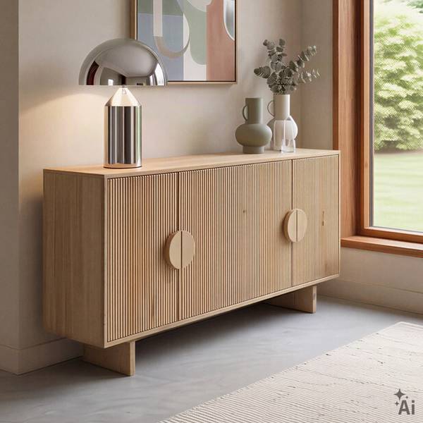 Sideboard DEVA Braun - Mango - 160 x 80 x 40 cm
