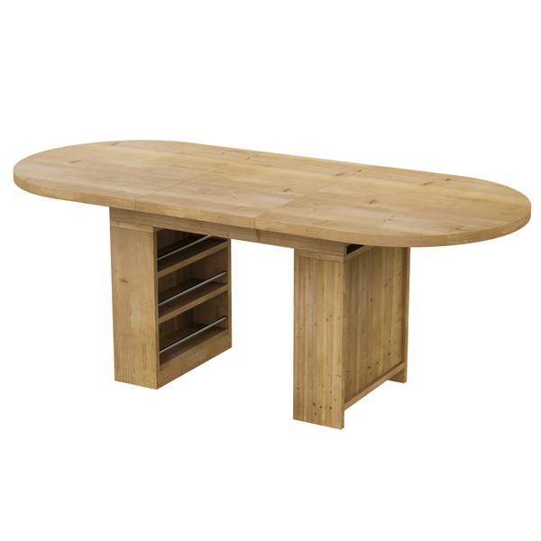 Esstisch MUDZomm393 Ⅲ Braun - Holzwerkstoff - 90 x 76 x 200 cm