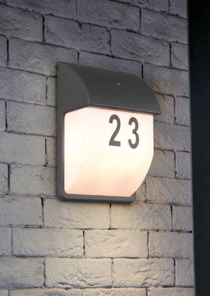 Wandleuchte MERSEY Grau - Metall - 18 x 28 x 18 cm