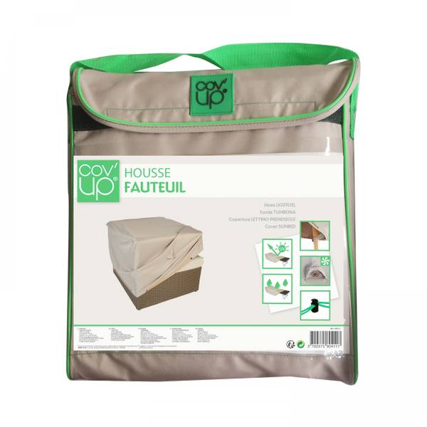 Schutzhülle für Gartensessel Cov Up Grau - Textil - 1 x 60 x 75 cm