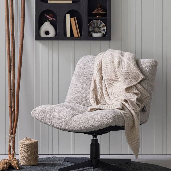 Fauteuil design Vinny Gris - Microfibre - Polyester - Polyéthylène - 75 x 80 x 75 cm